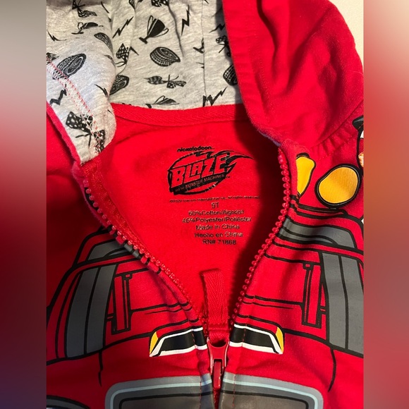 Blaze and the Monster Machines Nickelodeon hoodie 5T - Picture 2 of 2